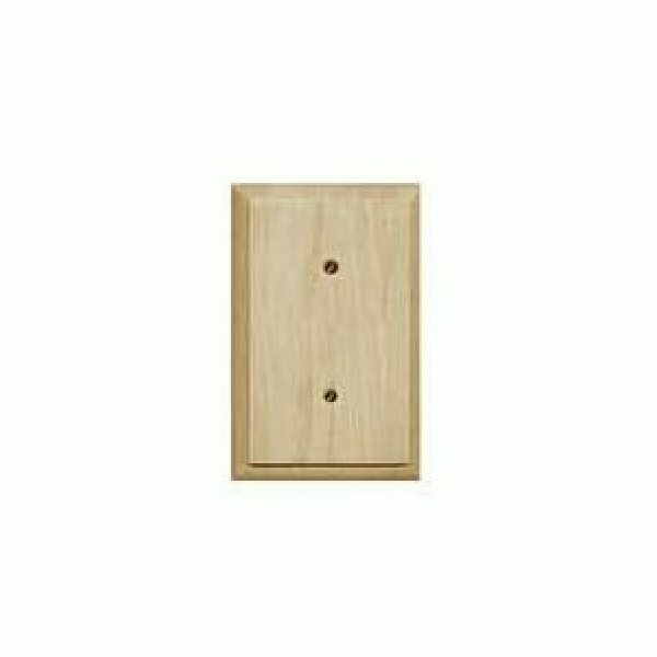 Atron Electro Atron Wallplate, 1-Gang, Wood, White 1037R